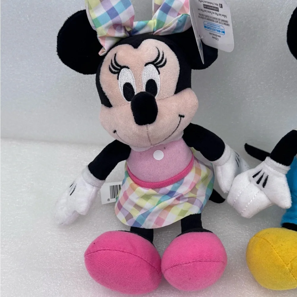 Disney Mickey & Minnie Mouse Easter Spring Plush Small 9” 2023 Just Play